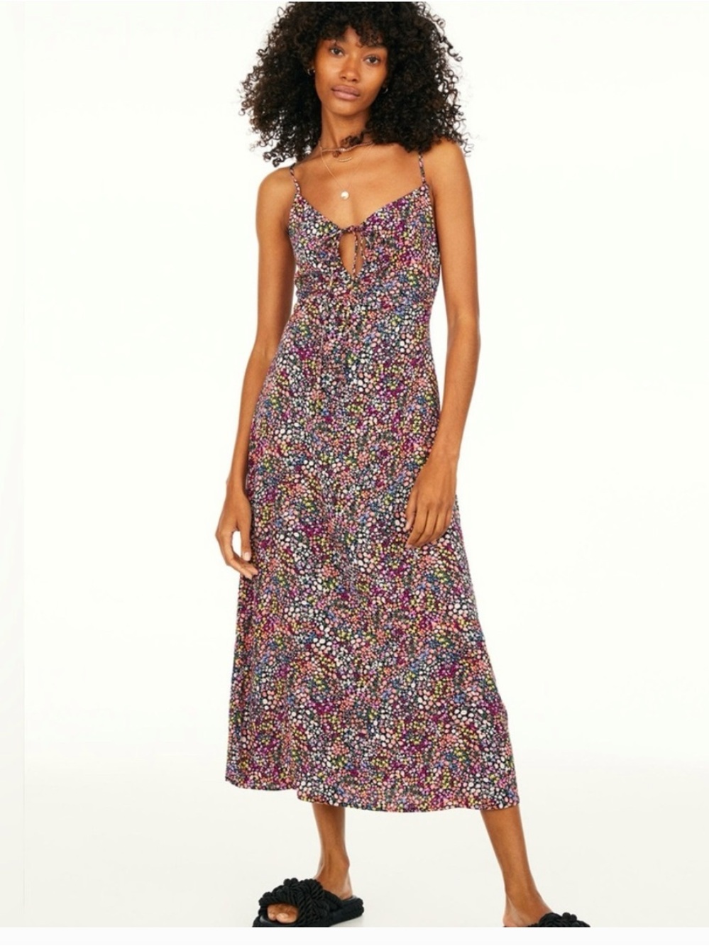 H&M Multicolor Floral Maxi Dress